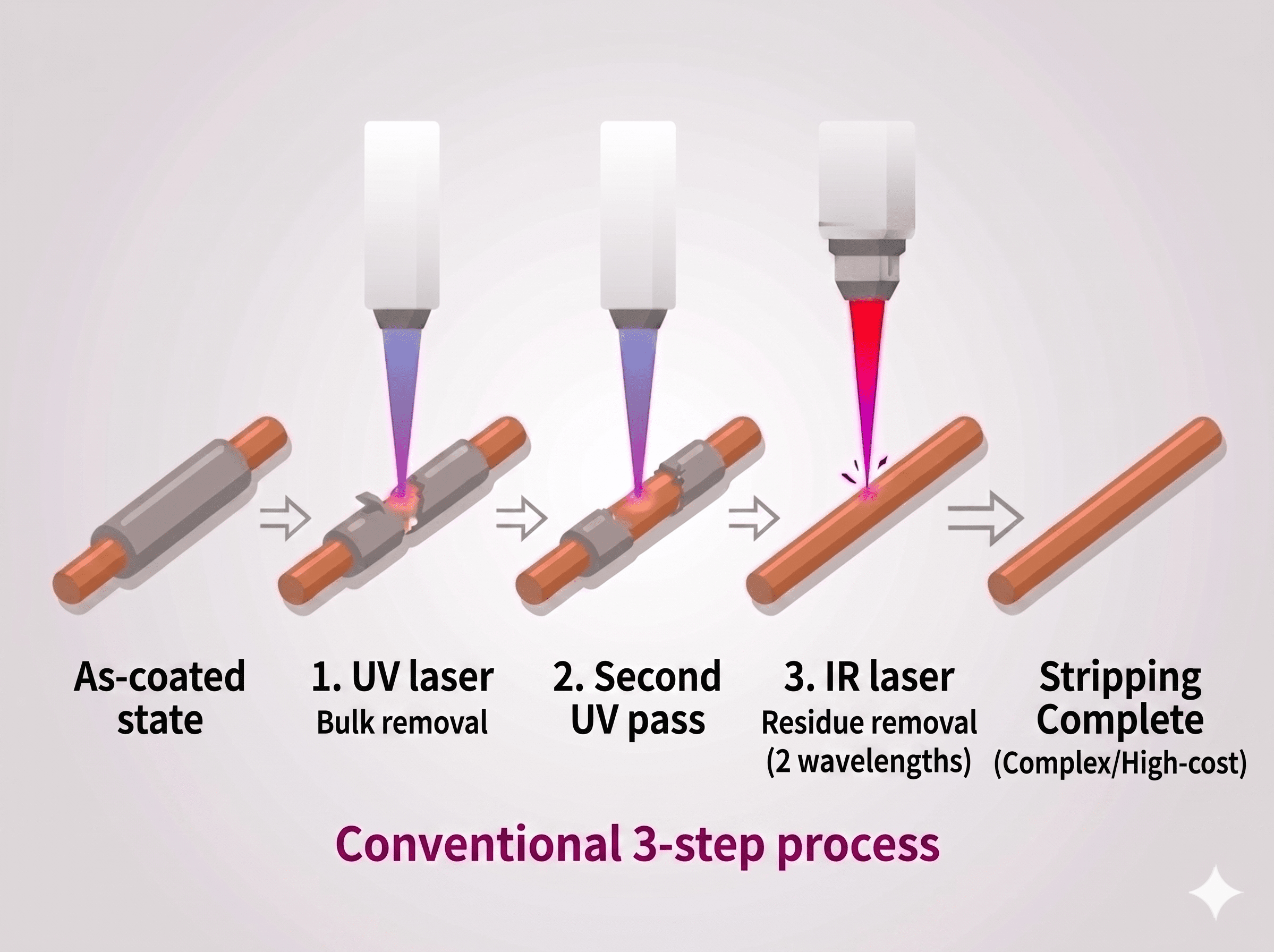 Challenge: Two-Laser Stripping Process